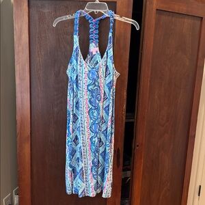 Lilly Pulitzer Blue and Pink Patterned Dress
